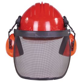 Climax Helm mit Netzvisier und Ohrhörer -437