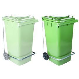 Fußpedal für quadratischen 120-Liter-Kunststoffbehälter mit Rädern (Behälter nicht im Lieferumfang enthalten)