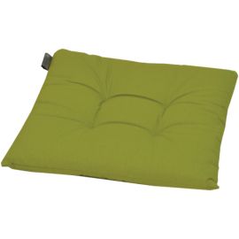 Vintage cotton-polyester blend square padded pillow 40x40x6(H) cm Green