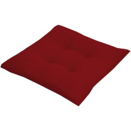 Cuscino imbottito quadrato Vintage misto cotone e poliestere 40x40x6(H) cm Rosso