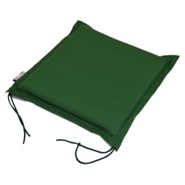 Cuscino imbottito Zippo per seduta misto cotone e poliestere 40x40x6(H) cm. Verde