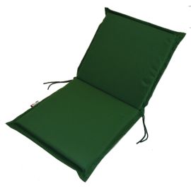 Zippo gepolstertes Kissen mit niedriger Rückenlehne gemischt Baumwolle und Polyester 95x48x6(h) cm. Grün
