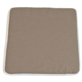 Action mixed cotton and polyester padded seat cushion dim. 38x38x2(H) cm. Turtledove