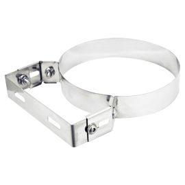 Adjustable fixing collar for stainless steel pipe 8 cm.