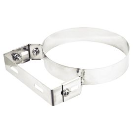Adjustable fixing collar for stainless steel pipe 12 cm.