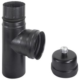 T-Stück Ala Eco F/F Pelletöfen 8 cm.