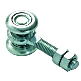 Threaded slide 2 wheels forged steel diameter 24 mm.