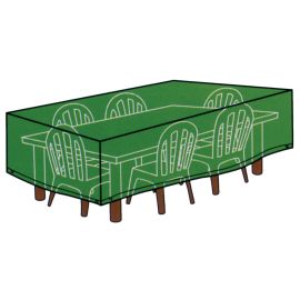 Cover Tavolo rettangolare e sedie PVC 180x270x90(H) cm
