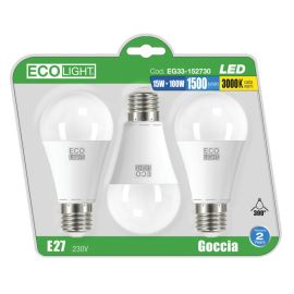 Ecolight Ampoule Led E27 SF15w C.3 pièces.