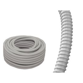 Gris Conduit flexiblepour câbles externes Ø 20 Rt.10mt