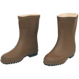 Brown Rubber Boot Ankle Boot 37