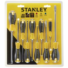 Set 10Pcs Screwdrivers Stanley Essential Cod. STHT0-60211