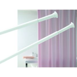 Extensible Shower Curtain Support 75-135 cmWhite