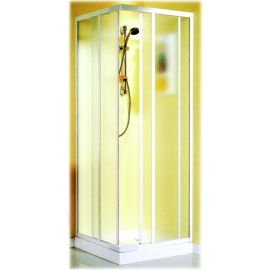 Adjustable Corner Aluminum Shower Enclosure Dim. 70/80 x 70/80 cm.