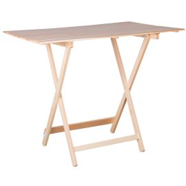 Natural wood folding table 60x80x75(H)cm