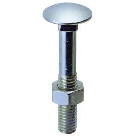 Bullone zincato testa tonda con dado 8x100