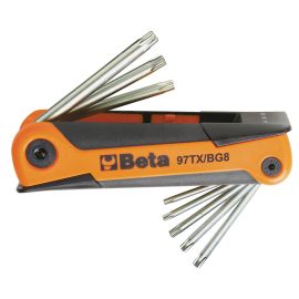 Beta Action Torx wrenches in series 97TX/BG8 Set 8 Pcs.