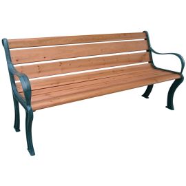 Cast iron bench Mod. Elegant Junior with wooden staves 126x56xH77 cm