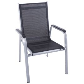Chaise Mod. Hi-Tech en aluminium et textilène