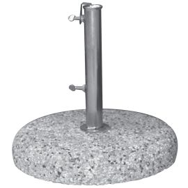 Base cemento/ghiaia per ombrelloni Ø 45 cm Peso 25 Kg