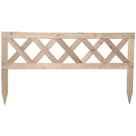 Country Fence Border in Natural Wood Height 50 cm