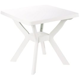 Nilo Resin Modularer Tisch Weiß Quadratisch 80x72(H) cm