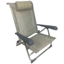 Chaise de plage Mod. Sun aluminium et Textiline