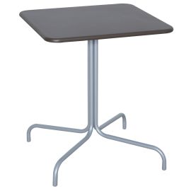 Bistrot Street Tisch aus Stahl Moka Quadrat 60x70(H)cm