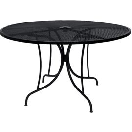 Kiwi Steel Table Round umbrella hole Ø 122x70 cm