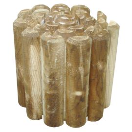 Bordura staccionata Lasa legno di pino trattato Ø7xL180xH30 cm.