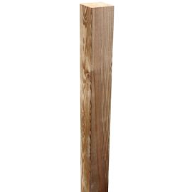 Palo quadrato Lasa legno di pino trattato altezza 240 cm.