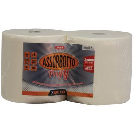 Carta Asciugamani Brixo Assorbotto Profy Confezione da 2 Rotoli