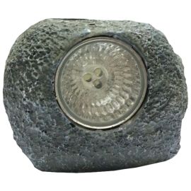 Lampada Solaro Stone-OrioneLampada ad energia solare, 3 Led luce bianca. Corpo in poliresina. Dotata di sensore crepuscolare, non necessita di installazione, senza fili