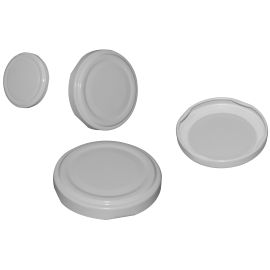 Tappo Vaso Vetro Bianco 53 mm. Conf. 100 Pz. 