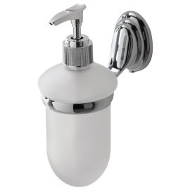 Portadispenser sapone liquido Facile acciaio/vetro finitura cromata