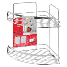 Mensola Doccia Francy 2.0 Angolare 2 Ripiani art. 160017b