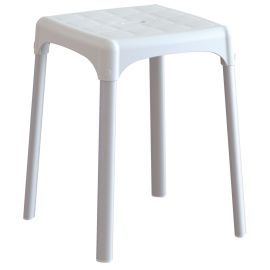 Sgabello Bianco Hl. 42 cm. art. EH-ST-PP-BX
