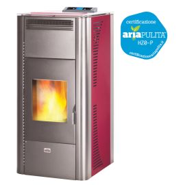 Termostufa a Pellet AMG Queen Idro 20 Bordeaux