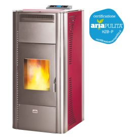 Termostufa a Pellet AMG Queen Idro 24 Bordeaux