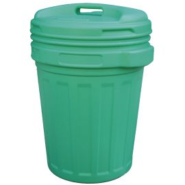 Bidone con coperchio a vite 70 Lt. Verde