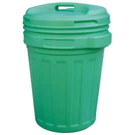 Bidone con coperchio a vite 40 Lt. Verde