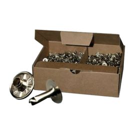 Nickel plated rivet MF 3x6 mm. Conf. 1000Pcs.