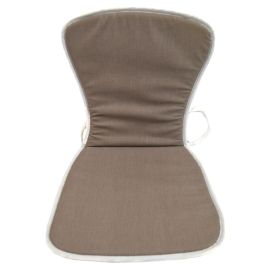 Action Monoblock low padded cushion cover mixed cotton and polyester 75x38x2(H) cm. Turtledove Color