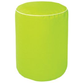 Cuscino Pouf L190/D tondo per seduta misto cotone e poliestere antiscivolo Ø40xH50 cm. Verde