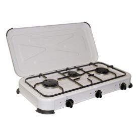 Fornello Gas 3 fuochi 60x30x10 cm. Art. BG-03C