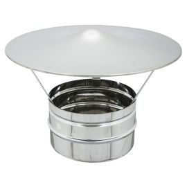 Fumaiolo Fisso Cappello Cinese Inox 8 cm.