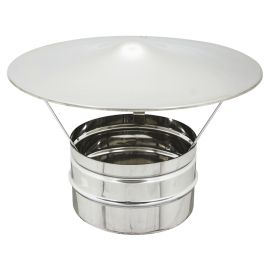 Fumaiolo Fisso Cappello Cinese Inox 10 cm.