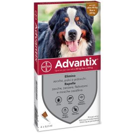 Advantix Cani >40Kg art. 86110601 Conf. 4 Pz.