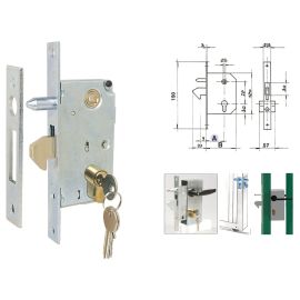 Serratura a infilare a gancio 30 mm. Art. 447/S