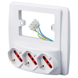 Multipresa da Parete Emilia 4schuko art. RS94132